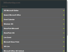 Tablet Screenshot of 365saturday.com